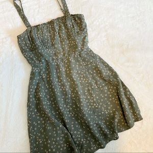 Floral Green Summer Dress